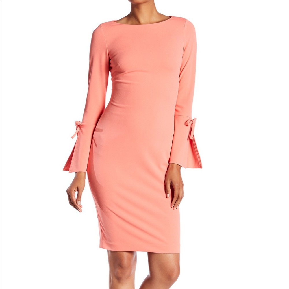 Calvin Klein Bell sleeve sheath dress